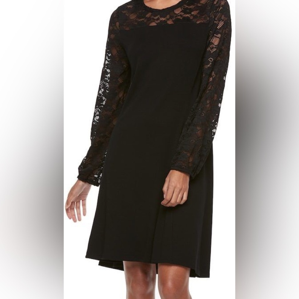 Perfect Black Dress! APT9 lace dress, size 14